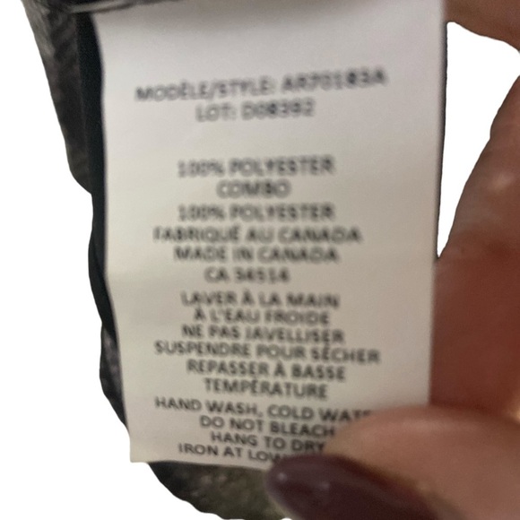 Artisan by Robin Barre gray/black plaid blouse with black chiffon underlay small - Picture 9 of 9